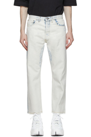 Maison Margiela: Off-White Bleach 80s Vintage Jeans | SSENSE