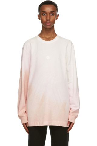 Moncler Genius: 6 Moncler 1017 ALYX 9SM White & Pink Jersey Long Sleeve ...