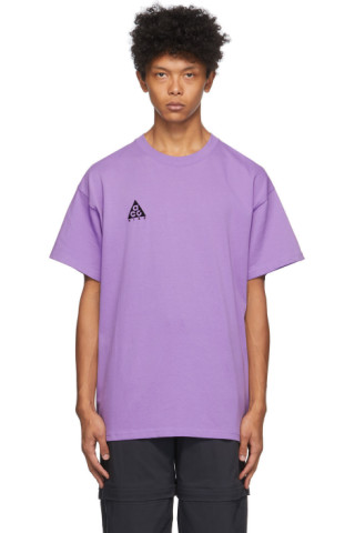 Nike ACG: T-shirt à logo mauve ACG 