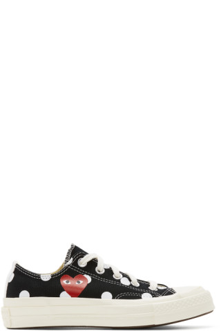 Converse Comme des Garçons x Chuck Taylor All Star 70 Hi 'Black Polka Dot' Mens Sneakers - Size 8.5