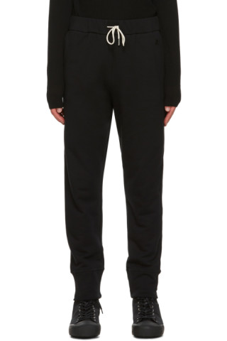 Jil Sander: Black French Terry Lounge Pants | SSENSE