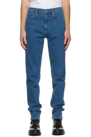 A.P.C.: Indigo Middle Standard Jeans | SSENSE