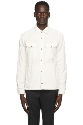 Off-White Corduroy Shirt by Z Zegna on Sale