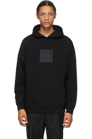 Givenchy: Black Address Logo Patch Hoodie | SSENSE