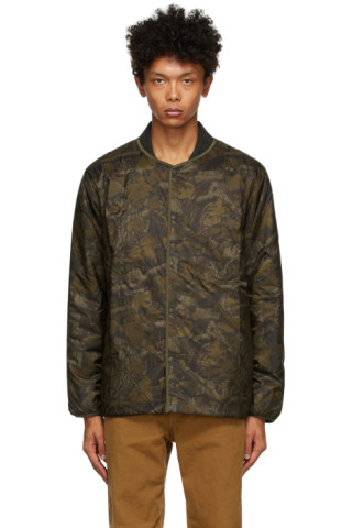 Khaki Camo Crewneck Jacket by South2 West8 on Sale