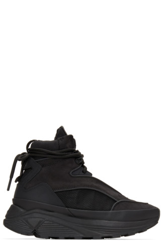 C2H4: Black Atom Alpha Lace-Up Boots | SSENSE Canada