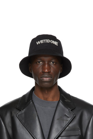 We11done: Black Pearl Logo Bucket Hat | SSENSE