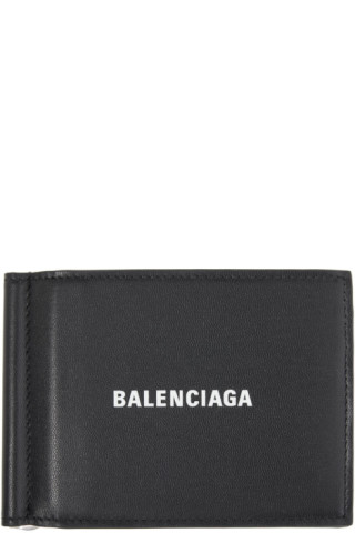 Balenciaga: Black Cash Money Clip Wallet | SSENSE Canada