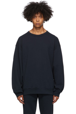 Dries Van Noten: Navy Relaxed Sweatshirt | SSENSE