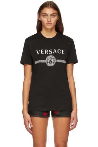 Versace: Black Medusa T-Shirt | SSENSE