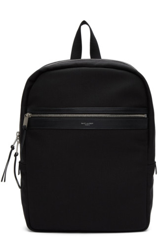 Saint Laurent: Black City Laptop Backpack | SSENSE