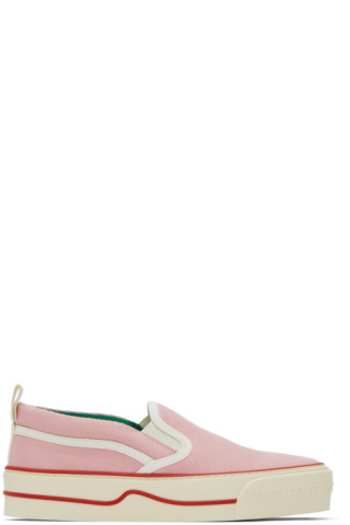 pink gucci slip ons