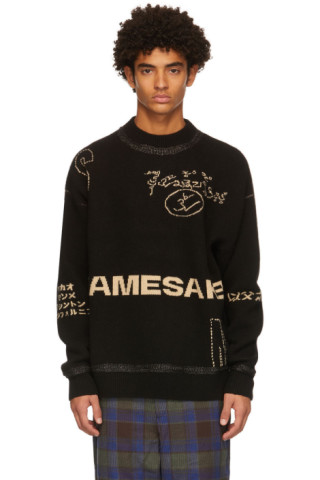 NAMESAKE: Black Roots Logo Sweater | SSENSE