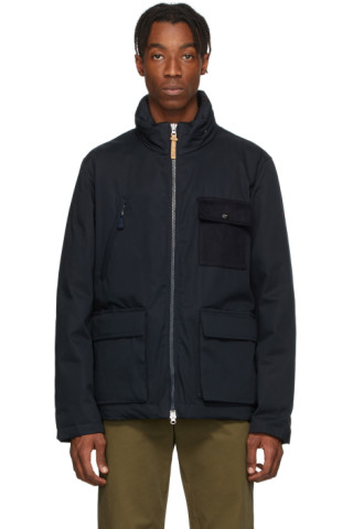 Holubar: Navy Light Hunter Jacket | SSENSE