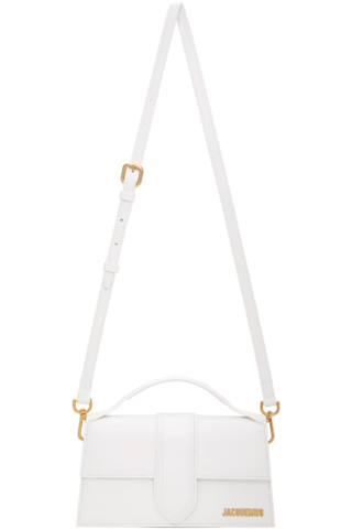 Jacquemus: White 'Le Grand Bambino' Top Handle Bag | SSENSE