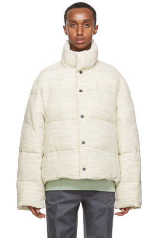 Jacquemus: Beige 'La Doudoune' Blouson Coat | SSENSE