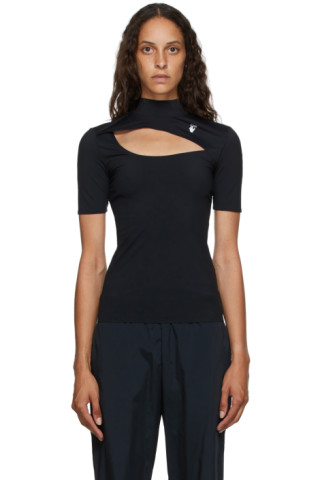 Black Athleisure Cut-Out T-Shirt by Off-White on Sale