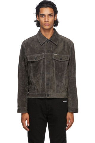 Off-White: Grey Agreement Jacket | SSENSE