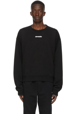 Off-White: Black & Red Marker Arrows Sweatshirt | SSENSE