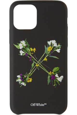 FLORAL CELL PHONE BAG - Off White