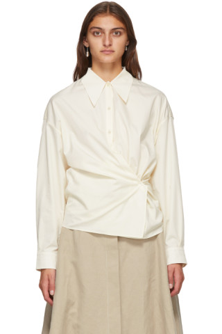 LEMAIRE: Off-White Twisted Shirt | SSENSE