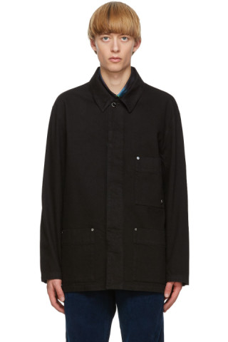 Études: Black Denim Excursion Jacket | SSENSE