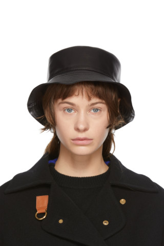 Leather hat Loewe Black size S International in Leather - 20224823
