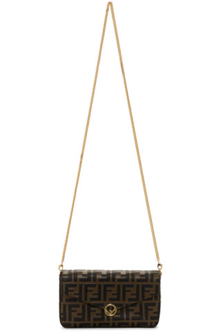 Fendi: Brown 'Forever Fendi' Envelope Bag | SSENSE