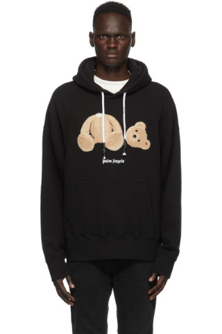 Palm Angels: Black Bear Hoodie | SSENSE