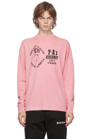 Palm Angels: Pink GD Exotic Long Sleeve T-Shirt | SSENSE