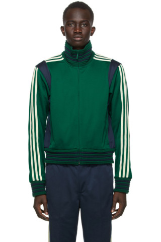 Wales Bonner: Green & Navy adidas Originals Edition Lovers Track Jacket ...