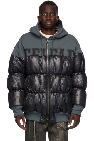 Telfar: Black Puff Hoodie Jacket | SSENSE Canada