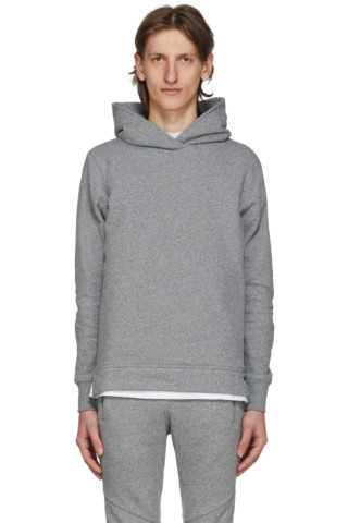 John Elliott: Grey Villain Hoodie | SSENSE