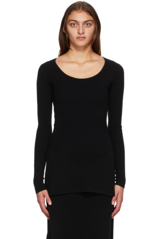 Black Wool Moro Sweater by Totême on Sale