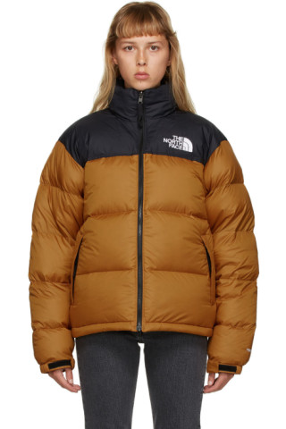 The North Face: Tan Down 1996 Retro Nuptse Jacket | SSENSE Canada