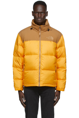 the north face nuptse jacket yellow