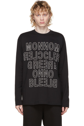 Moncler Grenoble - Black Logo Long Sleeve T-Shirt