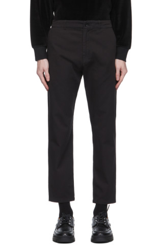 HOPE: Black Edwin Edit Trousers | SSENSE