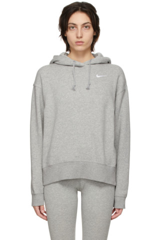 Nike running essentials hooded jacket in grey clearance
