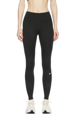 Nike: Black Epic Luxe Leggings | SSENSE