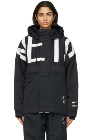 Nike: Black Ambush Edition NBA Collection Nets Jacket | SSENSE Canada