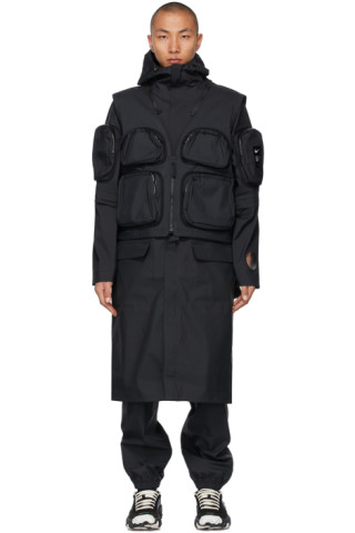 Black Undercover Edition Parka Coat by Nike on Sale