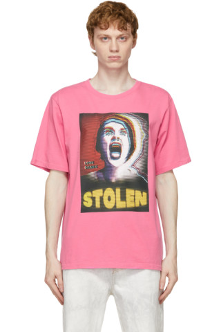 Stolen Girlfriends Club: Pink Skream T-Shirt | SSENSE