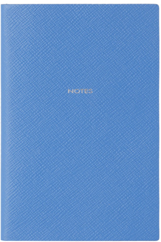 Smythson Mara Chelsea Notebook - Navy