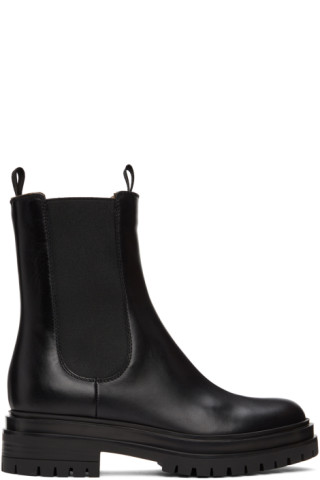 Gianvito Rossi: Black Chester Boots | SSENSE