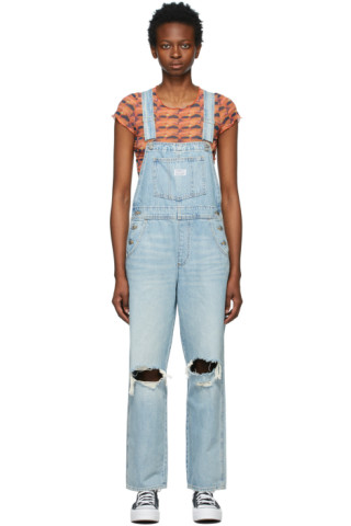 Levi's: Blue Denim Vintage Overalls | SSENSE