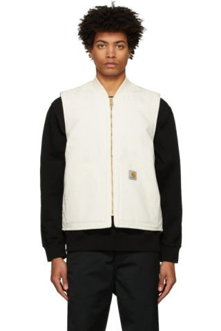 Carhartt Work In Progress: White Classic WIP Vest | SSENSE