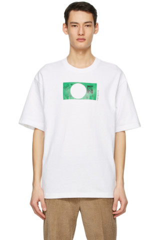 Acne Studios: White Dizonord Edition Printed T-Shirt | SSENSE