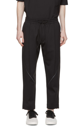 Black Shell Cover Trousers by Y-3 on Sale