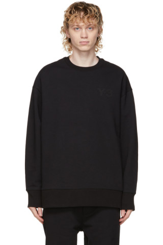 Y-3: Black Classic Logo Sweatshirt | SSENSE